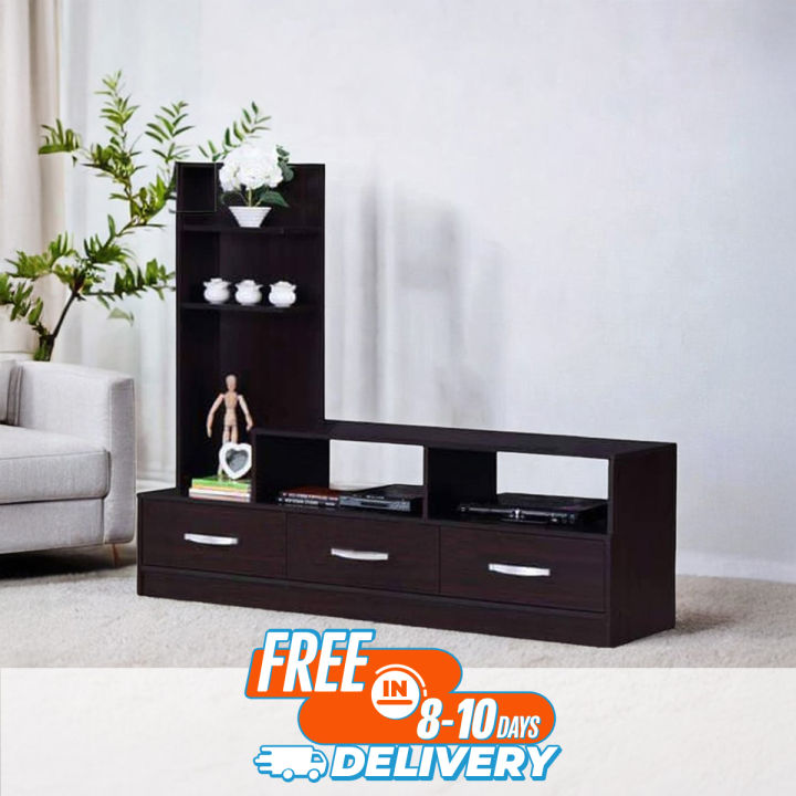 Wood book rack black clour L model BR-4125 Malaysiyan Process wood