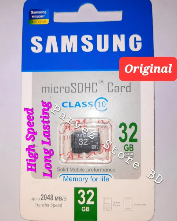 SAMSUNG%20MicroSDHC%20TM%20Classic10%202048%20MB/s%20Transfer%20Speed%2032%20GB%20Full%20HD%20Life%20Time%20Memory%20Card-1%20Piece%20-%20Image%202