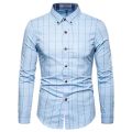 Men's fashion Plaid Cotton Dress Shirts Male High Quality Work shirt Long Sleeve Slim Fit Business Casual Shirt men dress shirt. 