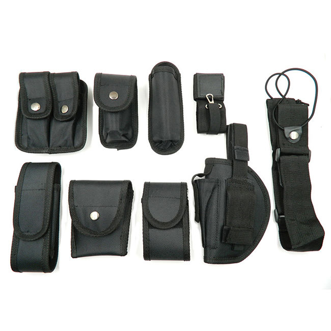【Sooledead】Multifunctional Security Belts Outdoor Tactical Military Polices Guard Utility Kit Duty Belt with Pouch Set