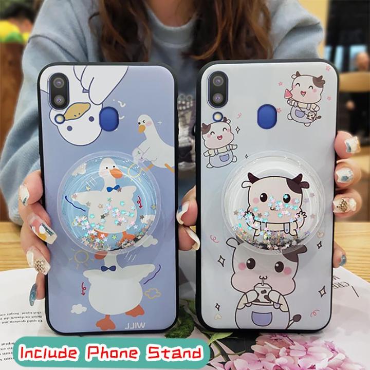Durable%20Cartoon%20Phone%20Case%20For%20Samsung%20Galaxy%20M20/SM-M205FD%20Back%20Cover%20Glitter%20Protective%20Simplicity%20TPU%20cute%20Waterproof%20-%20Image%207