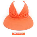 Spring Summer Female Sun Hat Women UV Resistant ElasticTop Empty Cap Ponytail Visors Chapue Beach Hat For Girls Student. 