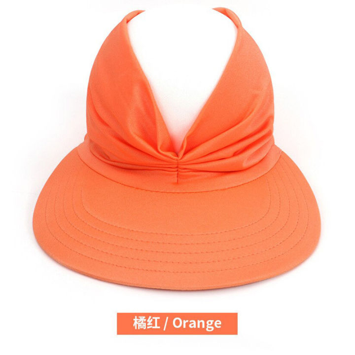 Spring%20Summer%20Female%20Sun%20Hat%20Women%20UV%20Resistant%20ElasticTop%20Empty%20Cap%20Ponytail%20Visors%20Chapue%20Beach%20Hat%20For%20Girls%20Student%20-%20Image%202