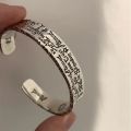 Vintage Graffiti Cuff Bangle for Men Women Graffiti Bangle for Men Women Doodle Freedom Anti War Peace Metal Couple Bracelets.