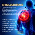 Adjustable Gym Sports Care Single Shoulder Support Back Brace Guard Strap Wrap Belt Band Pads Black Bandage Men Women. 