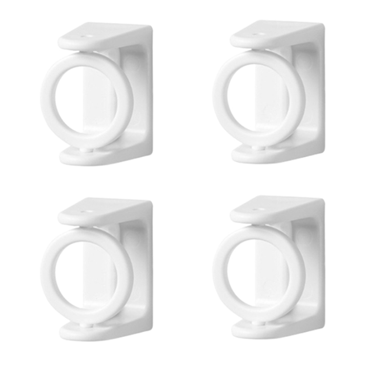 4Pcs Curtain Rod Holder Clamp Hooks
