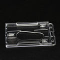 Vertical Transparent ID Card Holder Hard Plastic Credit Card HolderID Protector. 