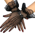 Full Finger Bow Lace Net Hand Gloves For Women's - Stylish Bow Lace Net Hand Gloves For Girl's & Women's. 