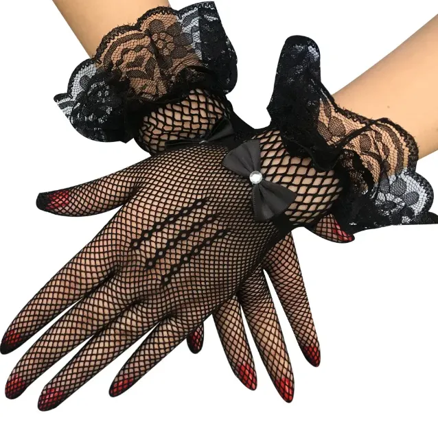Full%20Finger%20Bow%20Lace%20Net%20Hand%20Gloves%20For%20Women's%20-%20Stylish%20Bow%20Lace%20Net%20Hand%20Gloves%20For%20Girl's%20&%20Women's%20-%20Image%202