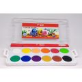 TiTi  Water Colour Cake 12 Solid Color Box with Paintbrush for Watercolor Painting. 