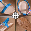 Bohemian Sandals Women's 2024 Summer Korean Edition New Flat Rhinestone Sandals Maternity Shoes Student Shoes Beach Shoes. 