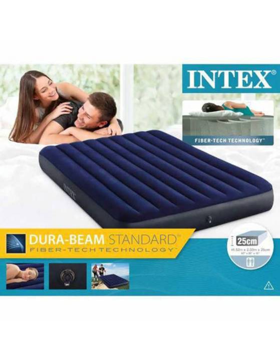 Enjoy%20Comfortable%20Sleep%20With%20Super%20Soft%20Intex%20Dura%20Beam%20Standard%20Intex%2025Cm%20-%20Quality%20Air%20Mattress%20For%20A%20Good%20Night'S%20Rest%20-%20Image%204