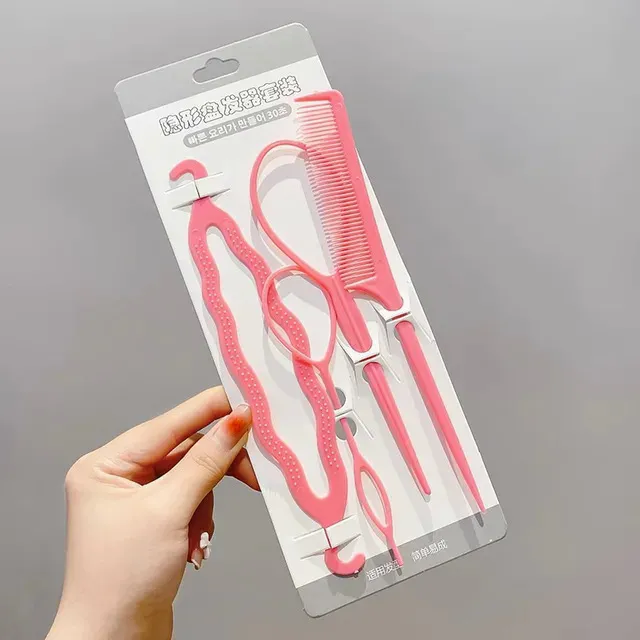 Black%20Pink%20Gray%204Pcs%20Magic%20Hair%20Styling%20Tools%20Set%20DIY%20Hair%20Braiding%20Braids%20For%20Women%20Girls%20Twist%20Bun%20Hairpin%20Hair%20Accessories%20-%20Image%207