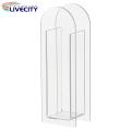 Clear Acrylic Vase Modern Clear Acrylic Flower Vase for Home Office Dining Table Centerpiece Stylish Transparent Floral Holder for Hydroponic Plants Desktop Decoration Container Hydroponic Plant Vase. 