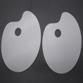 2 Pack Clear Acrylic Paint Palette 10 x 6 Inches Art Palette.