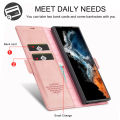 Shockproof Couple Casing for Samsung Galaxy S24 S23 Ultra S22 S21 FE Unique Design Luxury Magnetic Wallet Bag S24 S24Plus S23 S23+ S20 With Card Holder Phone Case. 