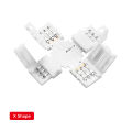 Universal 10mm 3-Pin LED Strip Connector for WS2812B/SK6812 Compatible, Gapless & Screwless, High-Quality Lighting Extension Terminal. 