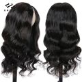 UNice Hair 250 Density Body Wave V Part Wig Human Hair Brazilian V Shape Glueless Wig Minimal Leave Out No Lace No Glue Wig. 