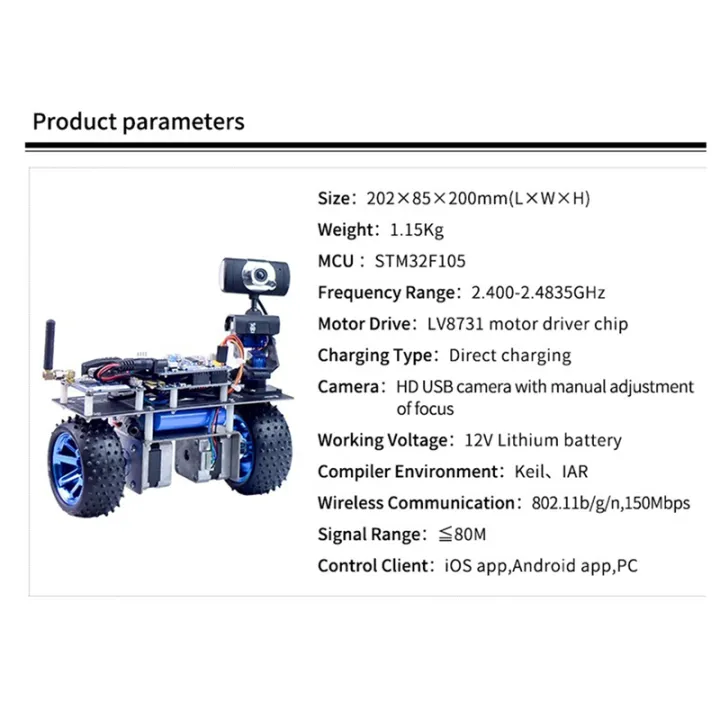 Rolyrobot%20Balance%20Car%20Robot%20STM32%20Wireless%20Video%20Robot%20Android%20IOS%20PC%20Control%20Robot%20Electronic%20Learning%20Kit%20US%20Plug%20-%20Image%204
