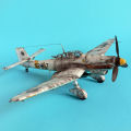 Skinye [Ready Stock] Kawayi Cute 1:33 Germany Junkers Ju-87 D-3 Bomber Aircraft Plane DIY Paper Model Kit. 