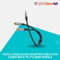 hoco UPA21 audio adapter cable for 3.5mm male to 2*3.5mm female. 