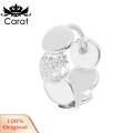 Carat Dangle Earring Round Sheet Circle Ear Buckle Earring. 