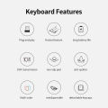 HXSJ Mofii SK-657 2.4G  Keyboard 20 Keys Numeric Keyboard Portable Calculator with LED Display for Accounting Office Pink. 