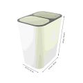 Compartment Trashcan Garbage Bin Recycle Lid Bins Press Recycling Compactor Cans Can Paper Dual Waste Container Trash Kitchen. 
