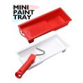 16Pcs 2 Inch Small Paint Roller with 2 Paint Trays, Roller Brush. 