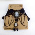 YiYaoFa Choker Necklace Gothic Jewelry Vintage Lace Necklace Pendant Women Accessories False Collar Statement Necklace GN-22.