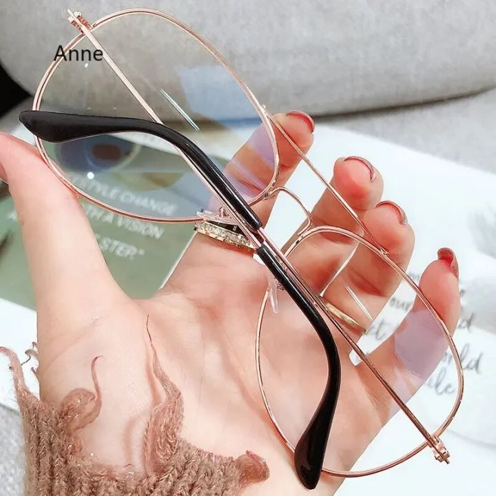 Finished%20Myopia%20Glasses%20Women%20Men%20Double%20Beam%20Nearsighted%20Eyewear%20Metal%20Frame%20Minus%20Diopter%20-1.0%20To%20-4.0%20HD%20Prescription%20Glasses%20-%20Image%202