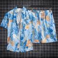 Beach Clothes For Men 2 Piece Set Hawaiian Shirt and Shorts Set Men Fashion Clothing Printing Casual Outfits Summer Beachwear. 