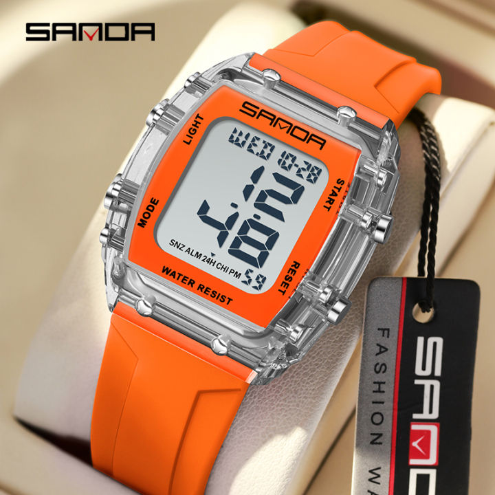 SANDA%20Solid%20Color%20Transparent%20Dial%20Multifunctional%20Timing%20Watch%20Outdoor%20Waterproof%20Night%20Light%20Men's%20Watch%20SD2175-6%20-%20Image%204