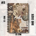 Notebook Vintage Theme Journal Cover Ai Version Design Artiqulate Journal Writing Pad K600. 