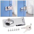 Twist Knob Keyed Locking Hasp, Cabinet Locks with Keys, Universal Easy Installation Hasp Lock, Tool Box Locks Cabinet Knob Lock for Cupboard.