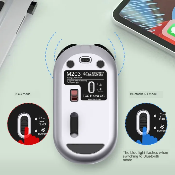 M203%20Bluetooth%20Wireless%20Mouse%20Dual-Mode%20Desktop%20Computer%20Notebook%20Office%20Quiet%20Mouse%20Charging%20-%20Image%207