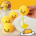 Squishy Puking Egg Yolk Stress Ball With Yellow Goop Relieve Stress Squeeze toys. 