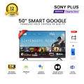 Sony Plus 50 inch Frameless Voice Control Google QLED TV Wi-Fi UHD 8K Supported Google Television. 