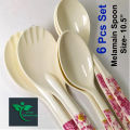 Melamine Spoon 6 Pieces Set (Size-10.5inch) for kitchen and dining.. 