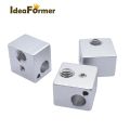 【YIYANGMAOYI111】E3D Aluminium Heating Block For V5 J-head Oxidation Process V5 Heat Block Extruder Kossel Prusa 3D Printer Parts. 