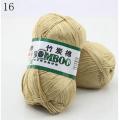 High quality soft and smooth natural bamboo cotton hand woven yarn, baby cotton crochet knitted fabric. 