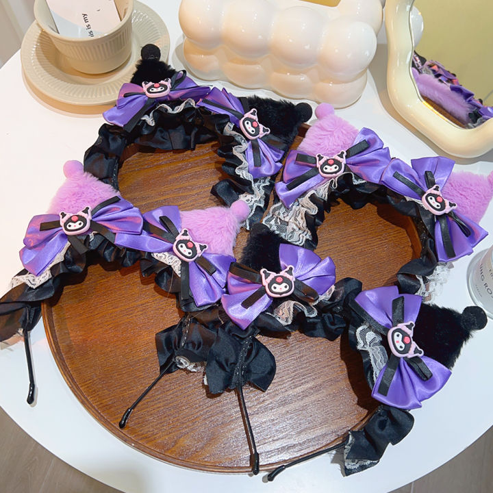 1Pcs%20Sanrio%20Cartoon%20Anime%20Kuromi%20Little%20Devil%20Hairband%20Simulation%20Plush%20Cute%20Ears%20Headband%20Girls%20Exhibition%20Accessories%20-%20Image%208