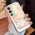 Case for vivo v40 lite vivo Y19S 4G VIVO y29s y04 Y29 4g V50 LITE 5G phone casing Softcase shockproof back Cover new design aesthetic Cartoon cat with holder for mirror JTMMZJ01.