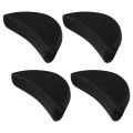 Healifty 2 Pairs Sponge Toe Plug Foot Brace Shoe Filler Unisex Shoe Inserts To Make Big Shoes Fit One Size (Black). 