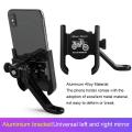 Rearview Mirror Motorcycle Mobile Phone Bracket Mountain Bike Aluminum Aloe Mobile Phone Holder Easy to Use and Maintain. 