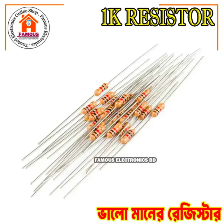 50PCS%201K%20Resistor%201K%20Ohm%20Carbon%20Film%20Resistor%201K%201/4W%20Resistance%200.25%20Watt%205%25%20Tolerance%20Fixed%20Resistors%20For%20Passive%20Components%20Parts%20-%20Image%203