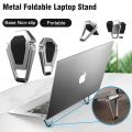 মিনি ল্যাপটপ স্ট্যান্ড - Mini Laptop Stand Mini Premium Metal Folding Portable Laptop Stand for Laptop & Tablet Laptop Stand - 1pair. 