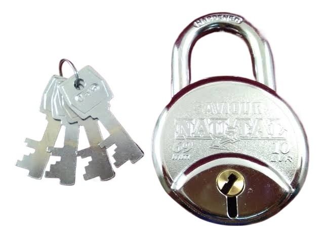 SAVIOUR NAU-TAL 69mm 10 Lever Indian Double Locking Pad Lock: