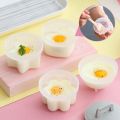 Cute Egg Boiler Set Plastic Egg Poacher Set Kitchen Egg Cooker Tools Egg Mold Form with Lid Brush Pancake Maker. 