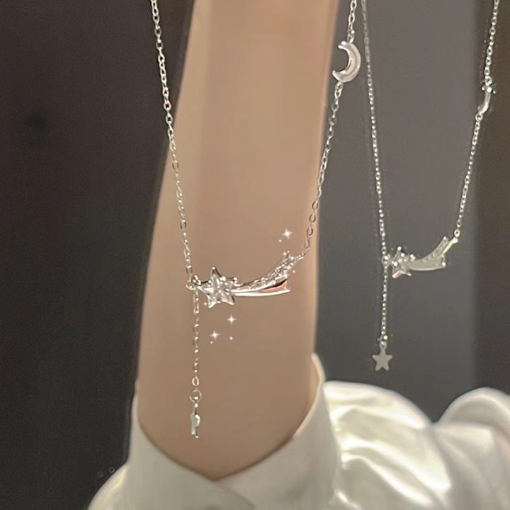 Moon%20Star%20Meteor%20Tassel%20Necklace%20For%20Women%20Elegant%20Party%20Pendant%20Charm%20Chain%20Necklace%20Sweet%20Birthday%20Gift%20Jewelry%20Accessories%20-%20Image%204
